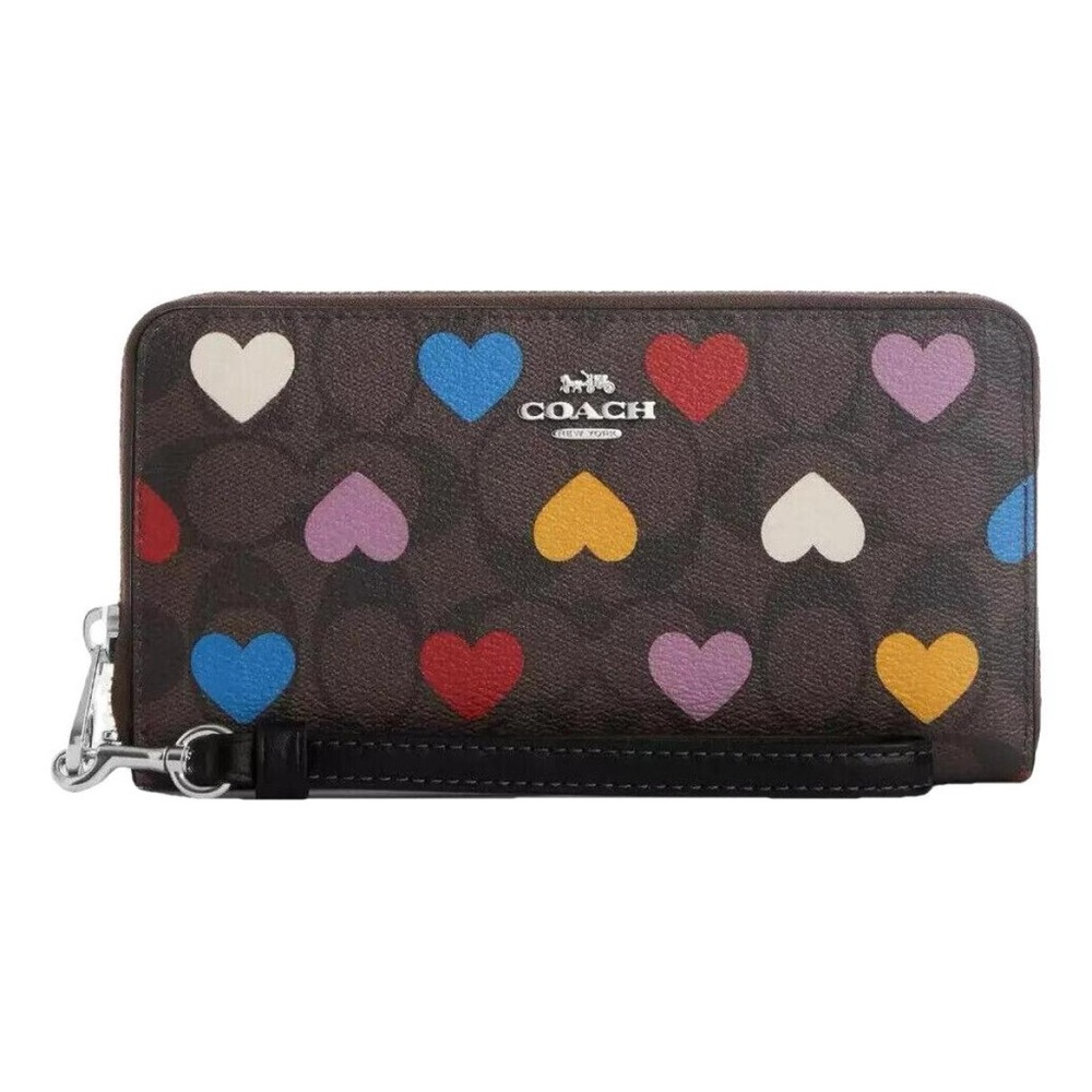 Coach Multicolor Heart Pattern Wallet - image 1